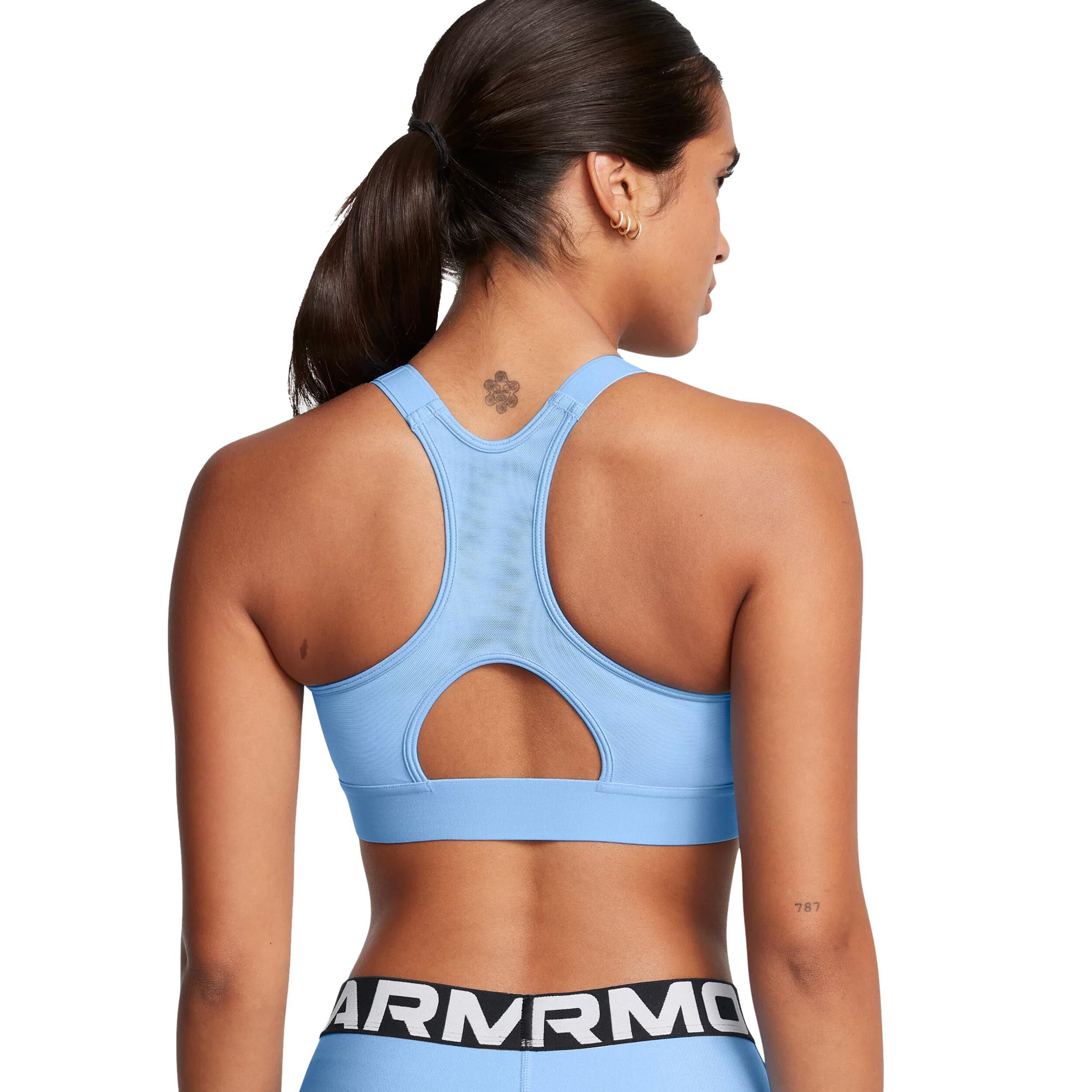 HeatGear High Sport-BH Damen - Blau