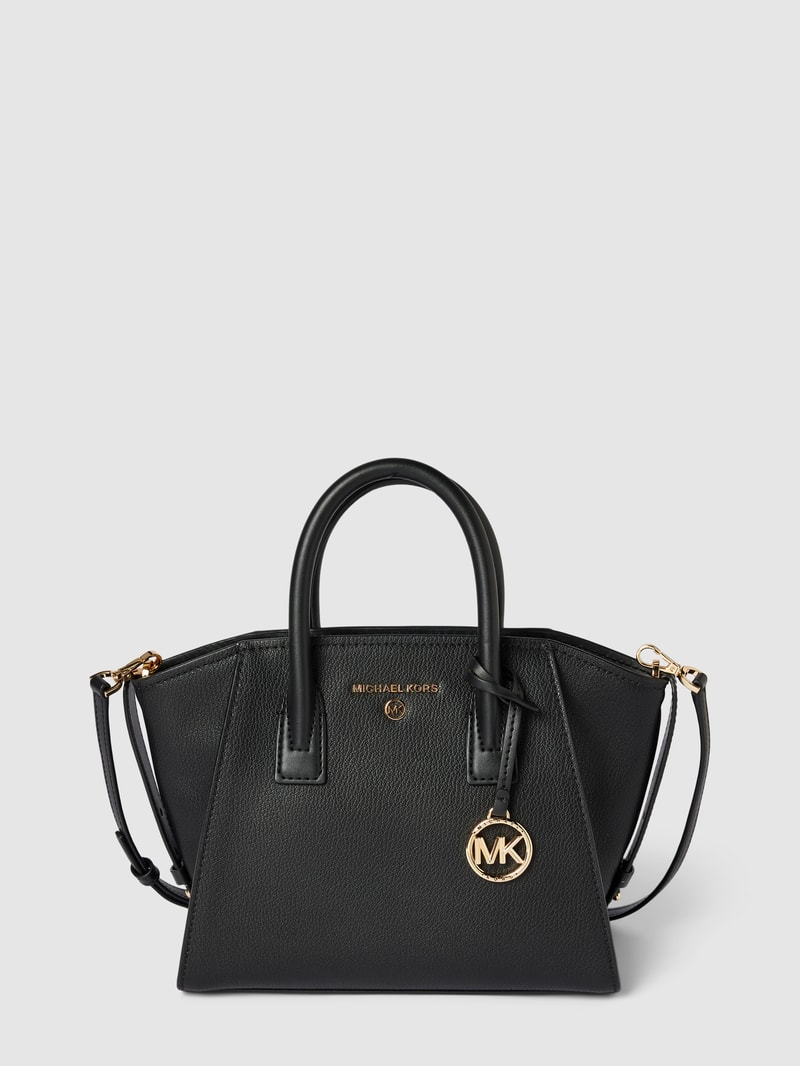 Handtasche mit Logo-Applikation Modell 'AVRIL' in black