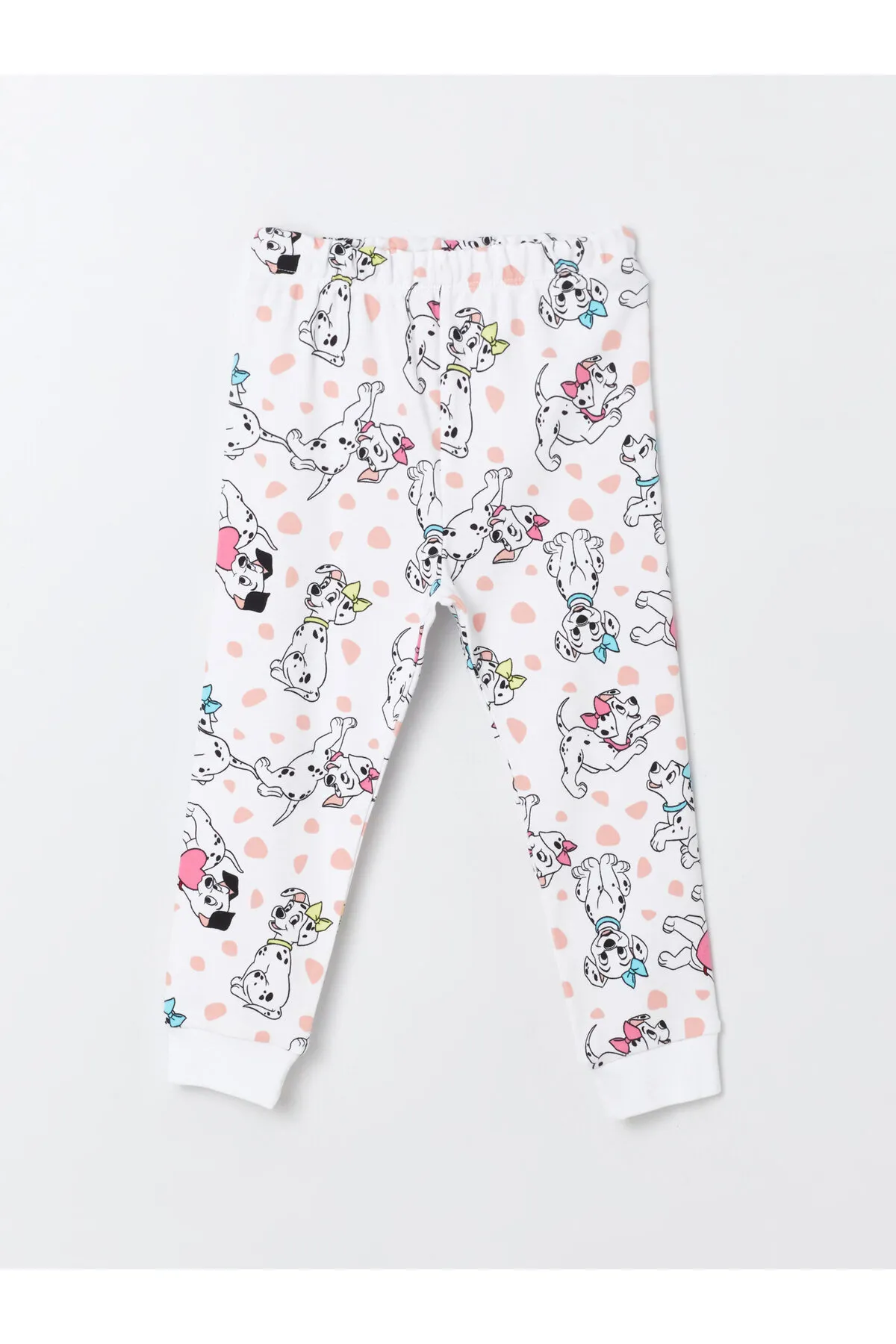 LC Waikiki  Pyjama-Set für Baby-Mädchen mit Rundhalsausschnitt und langen Ärmeln und 101 Dalmatiner-Aufdruck