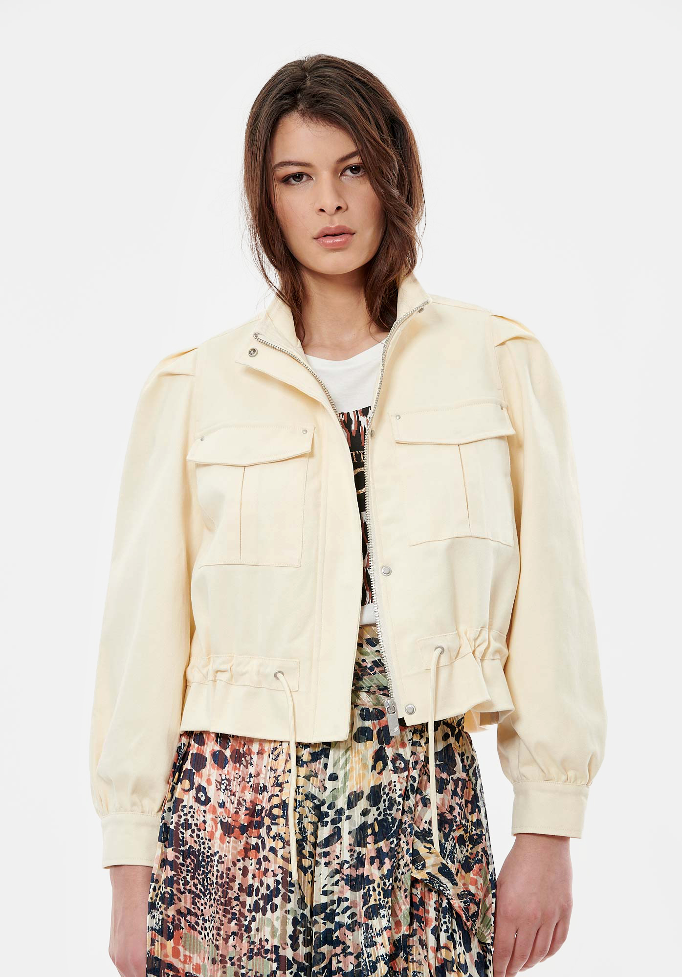 PLOOM  Veste écrue femme