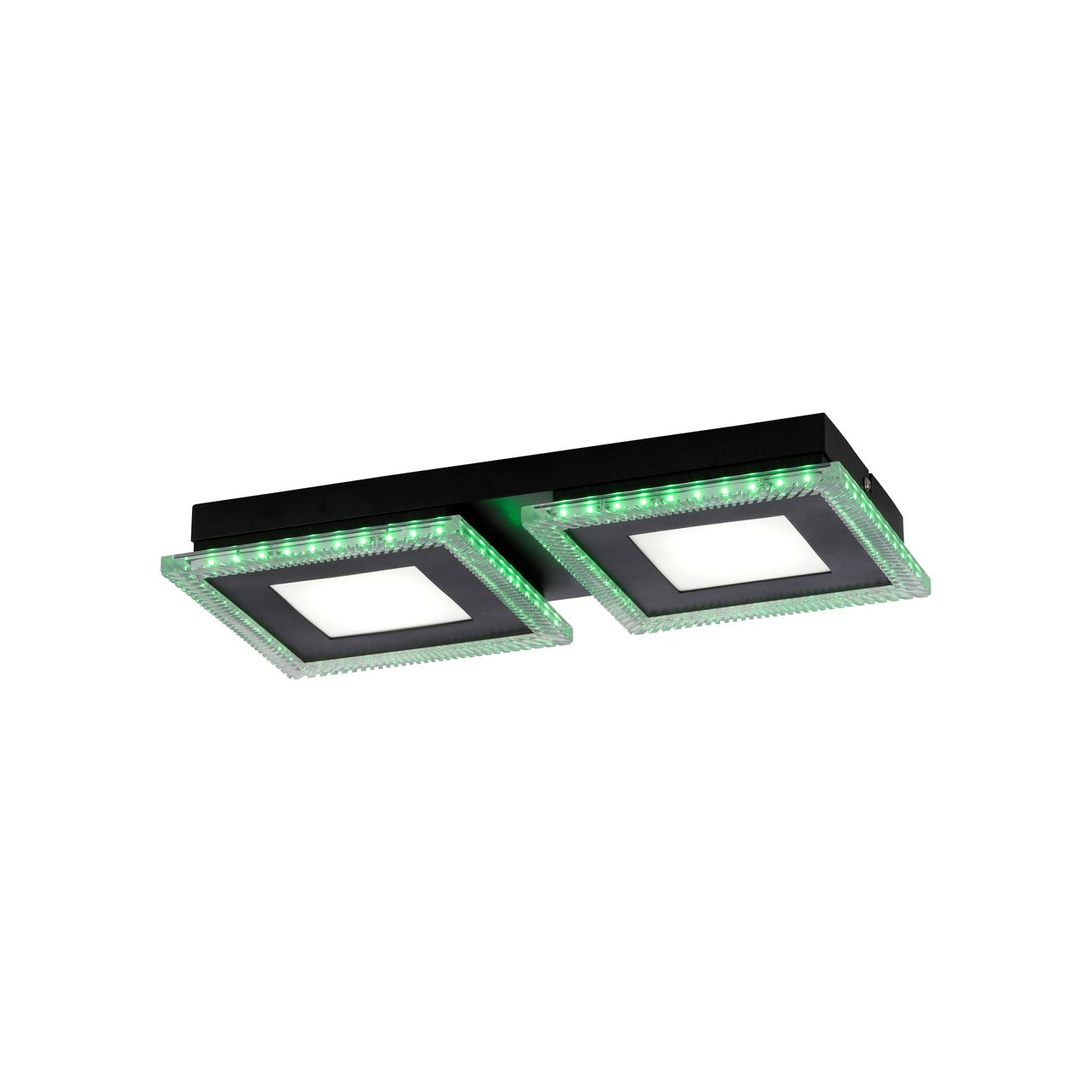 JUST LIGHT LED-Deckenleuchte ACRI, mit RGB Farbmodus, CCT, dimmbar, schwarz