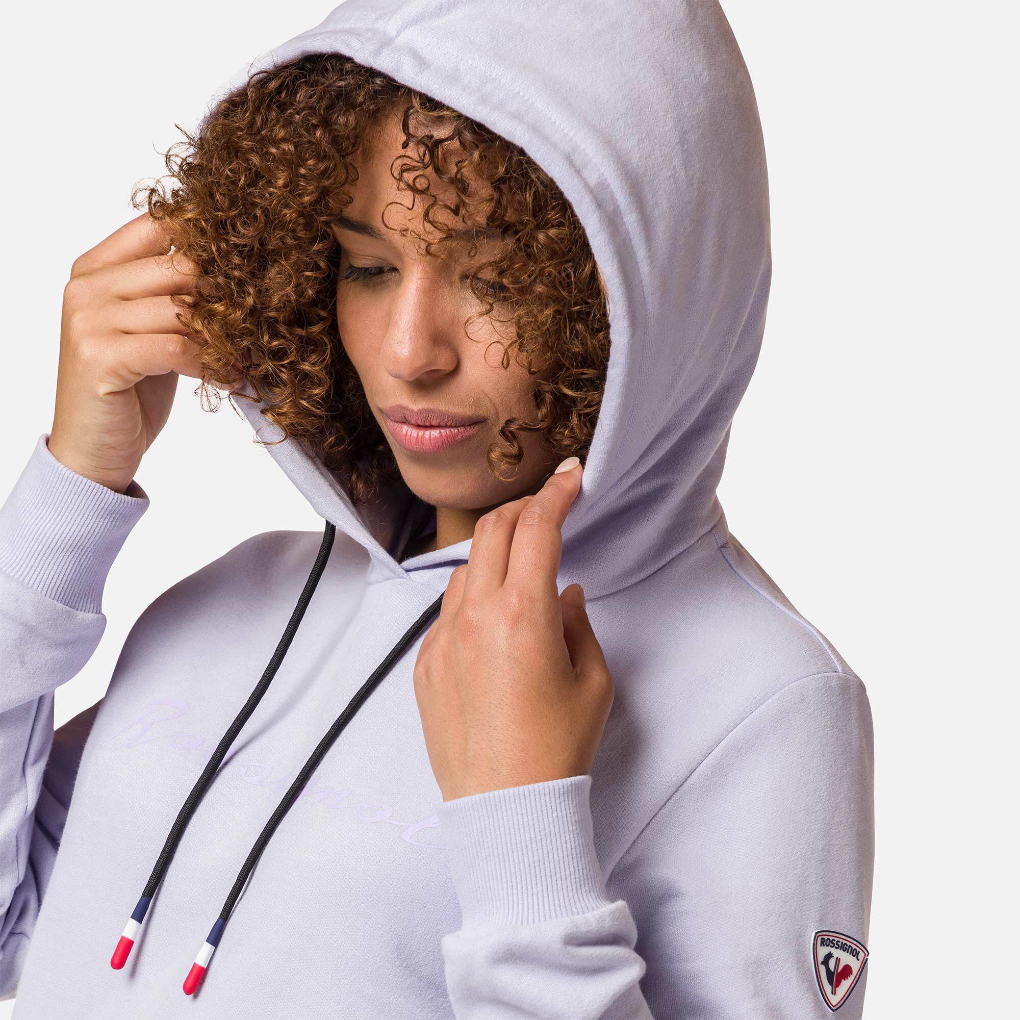 Sweat en coton à capuche Logo Femme