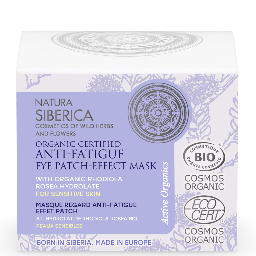 Natura Sibérica Masque Anti-Fatigue Effet Patch Peau Sensible Soin Contour des Yeux