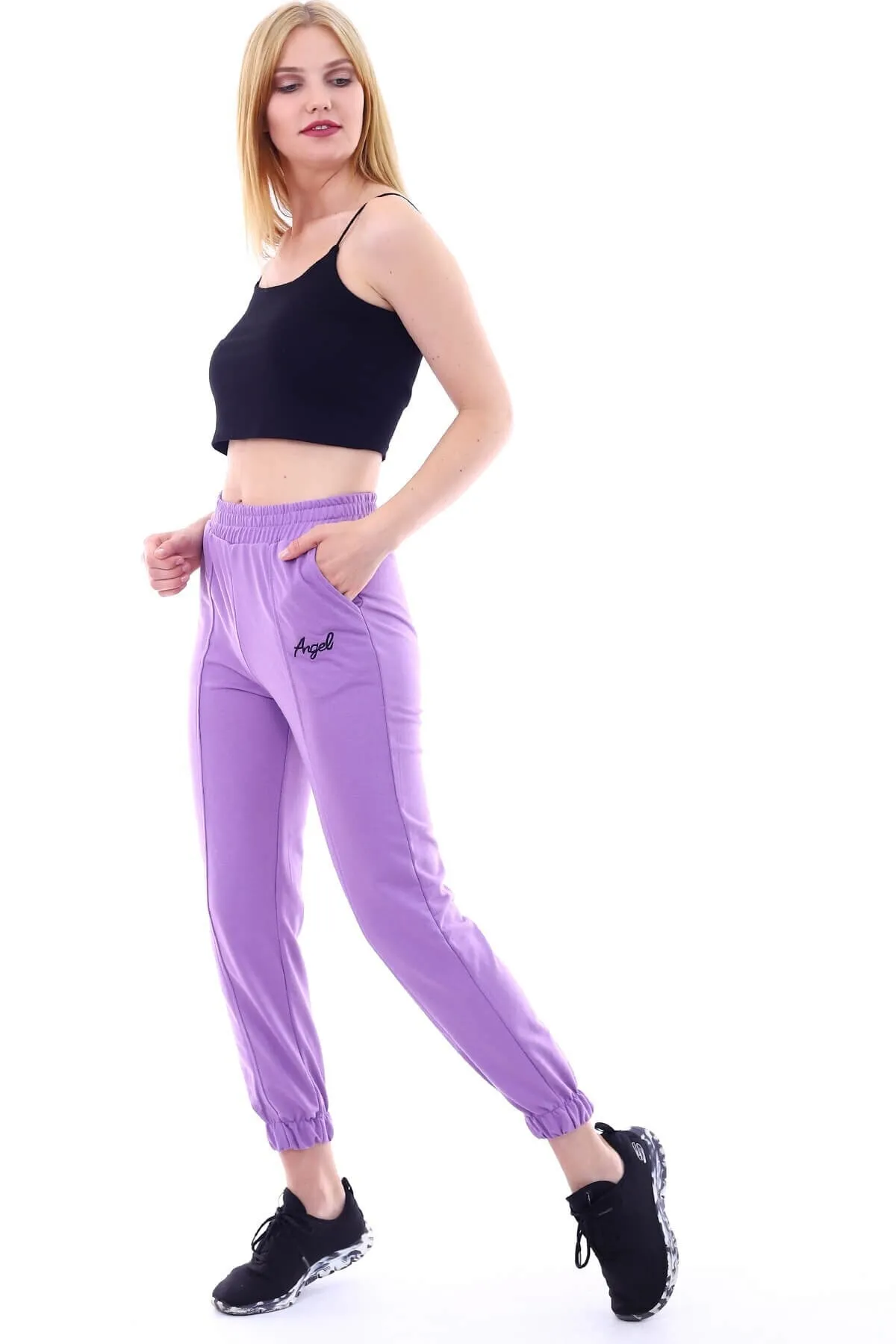 Deafox  Lilac Angel Jogginghose mit elastischem Bund