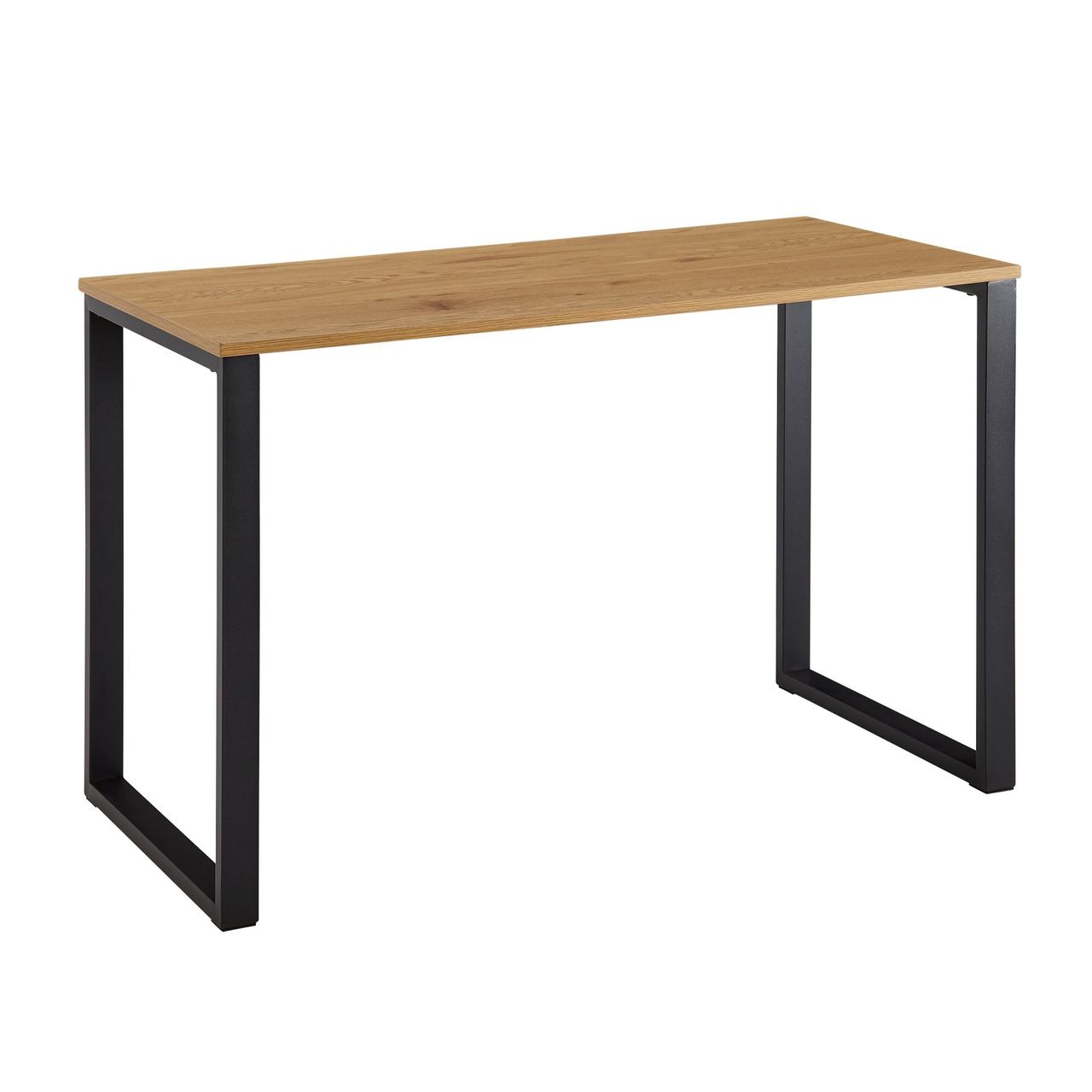 Skyport WOHNLING Schreibtisch Eiche Schwarz 120x60x76 cm Bürotisch Computertisch Tisch
