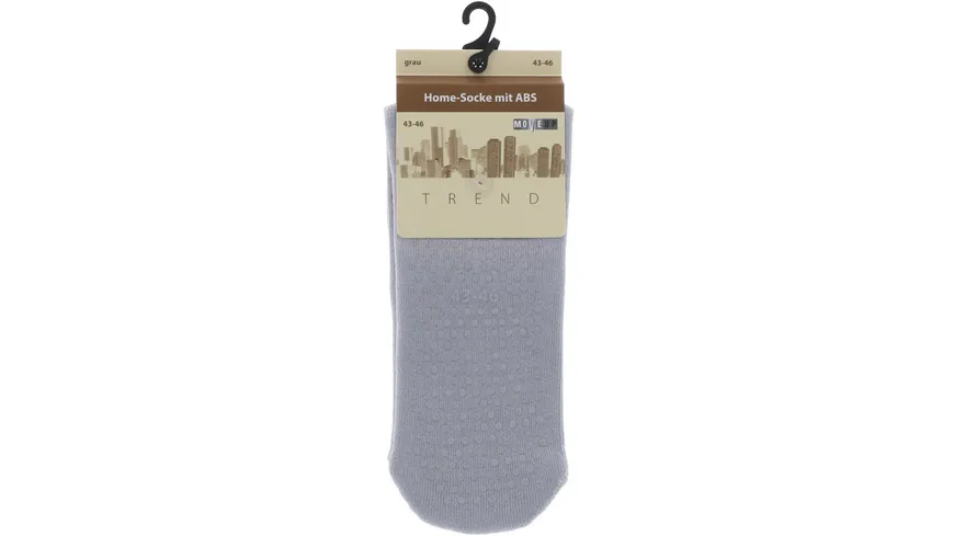 MOVE UP Herren Homesocken mit ABS grau
