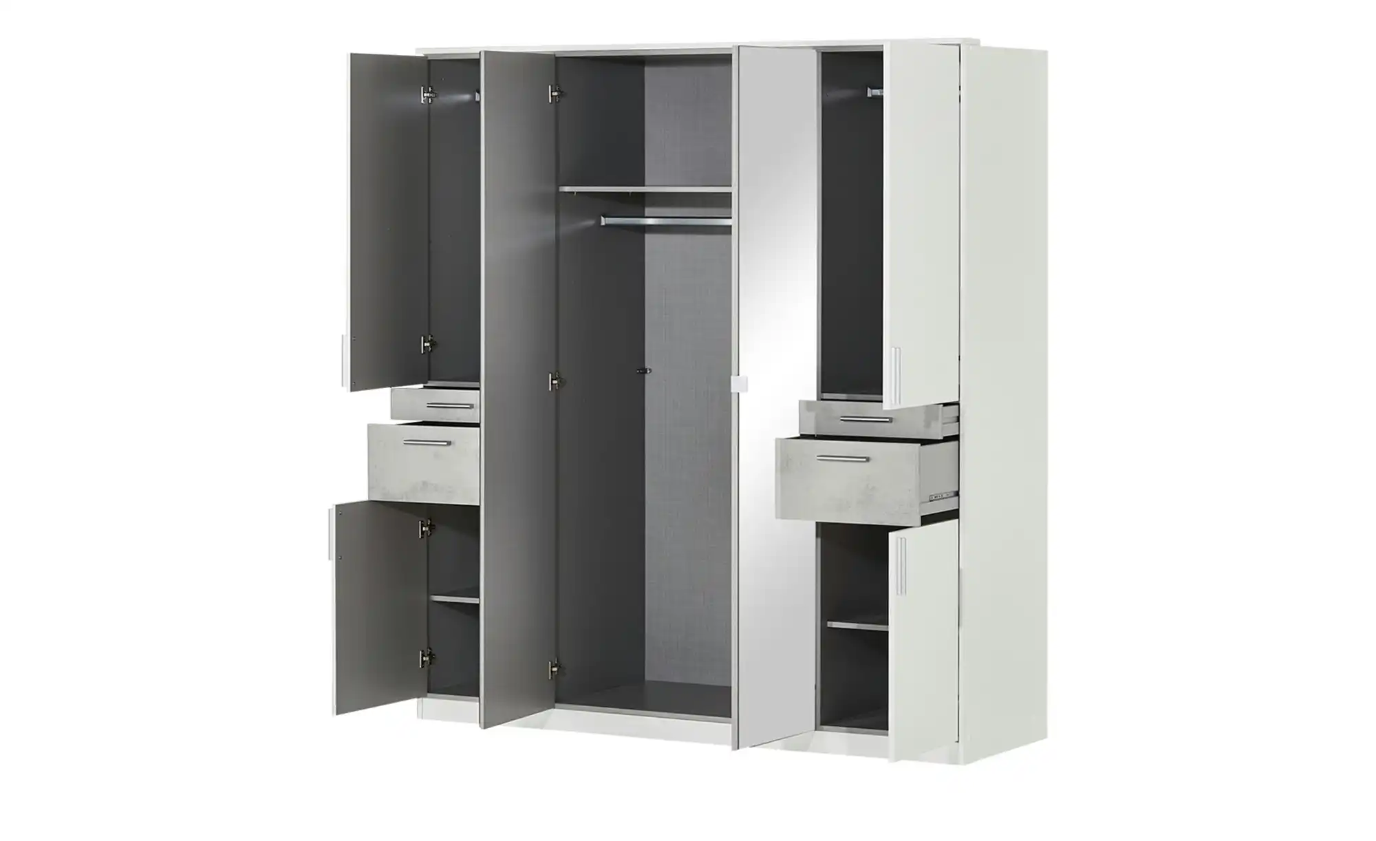 Kleiderschrank, 6-türig