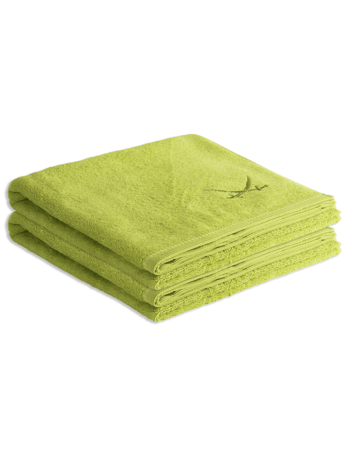 Sansibar 2er Duschtuch-Set „Frottier-Kollektion Classic“, 70x140 cm in Grün günstig kaufen 70x140 cm