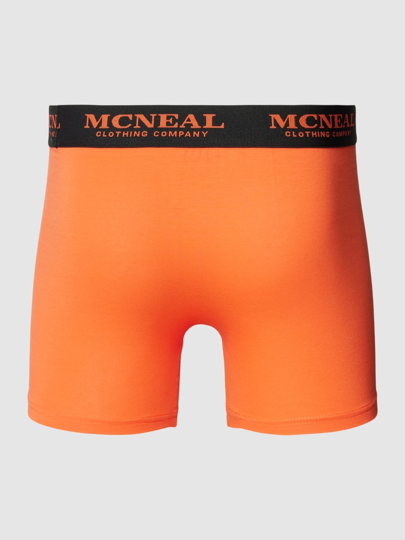 runks mit Logo-Bund im 3er-Pack in dunkel orange
