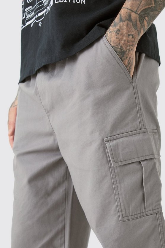 Tall Twill Cargo-Hose mit geradem Bein