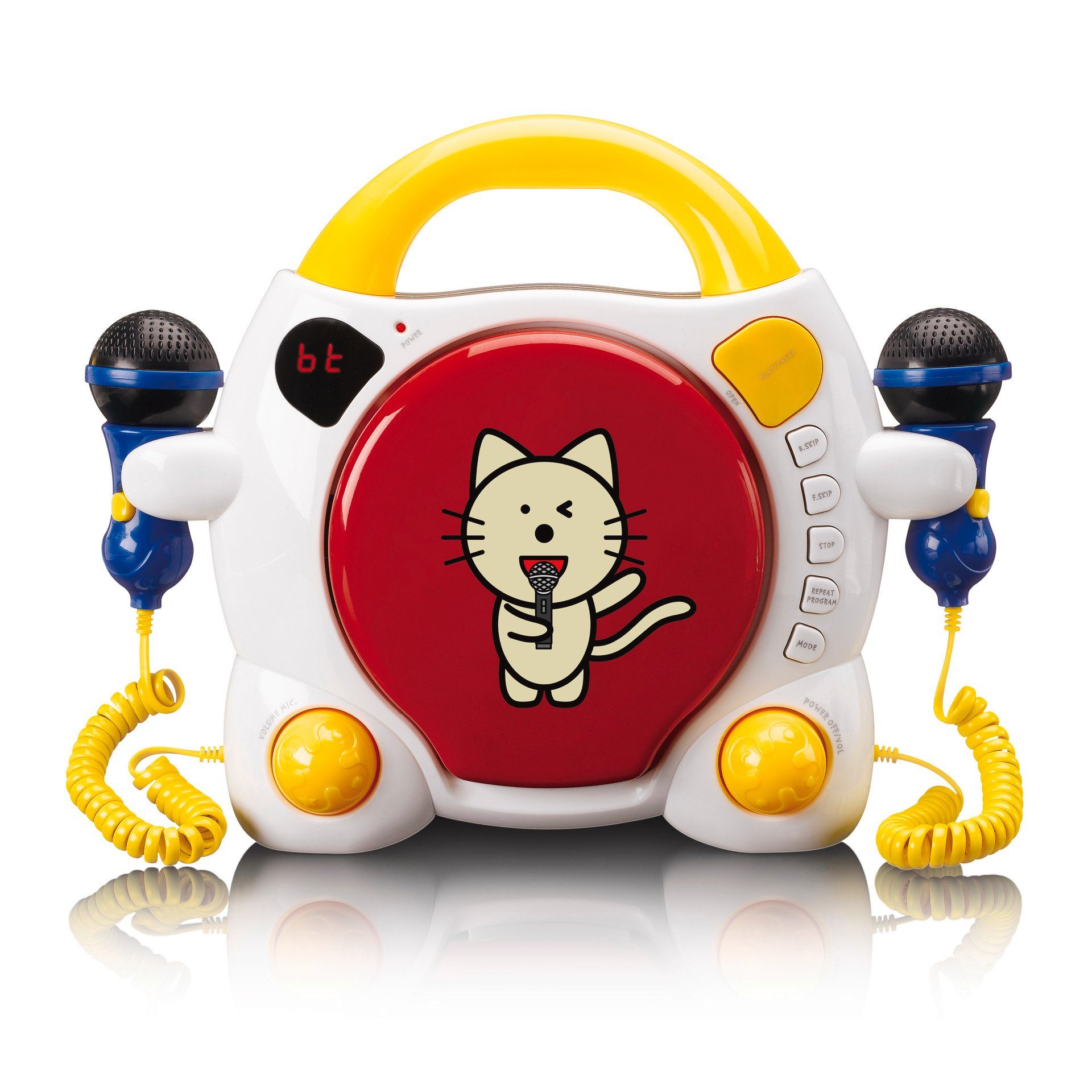 Lenco KCD-011KIDS Tragbarer Kinder Karaoke CD-Player mit Bluetooth CD-Player (Bluetooth)
