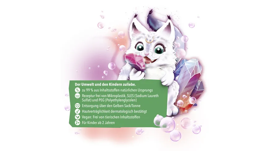 tetesept Kids Glitzer Badesalz Zauberkristall 40 g