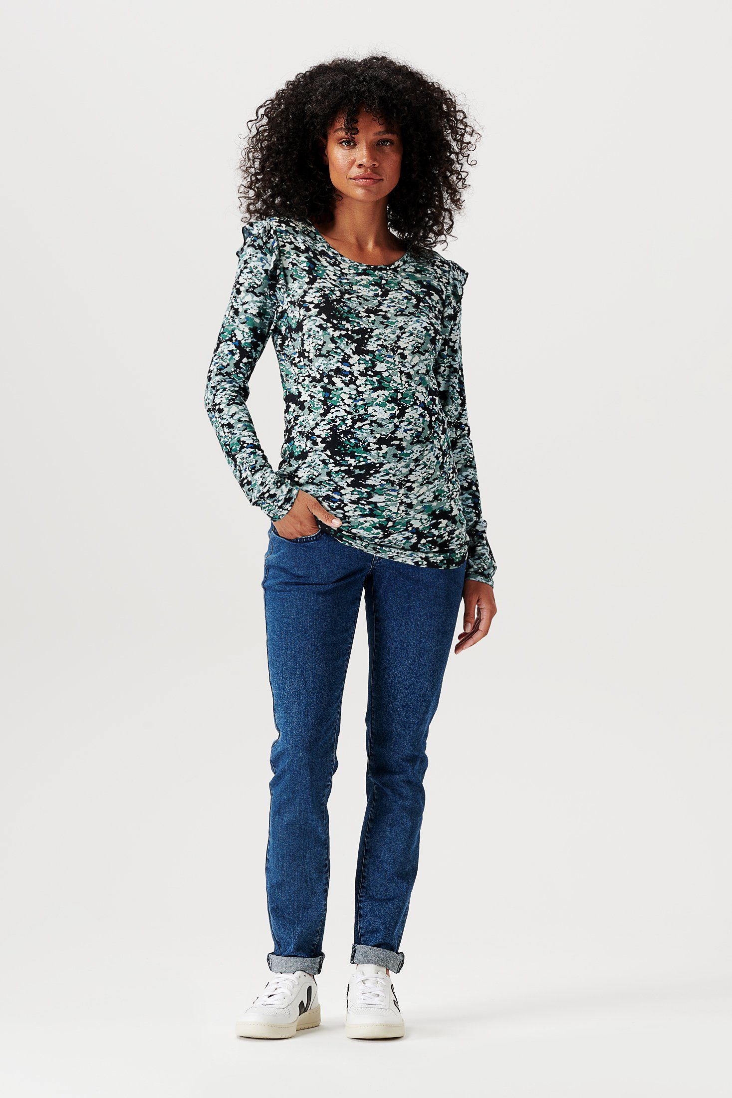 Noppies Umstandsshirt Noppies Langarmshirt Spiro (1-tlg)