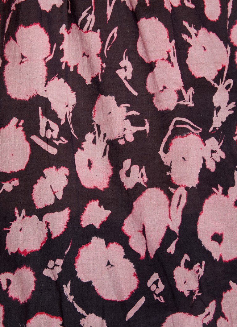 HUGO BOSS Berday blouse with print and balloon sleeve