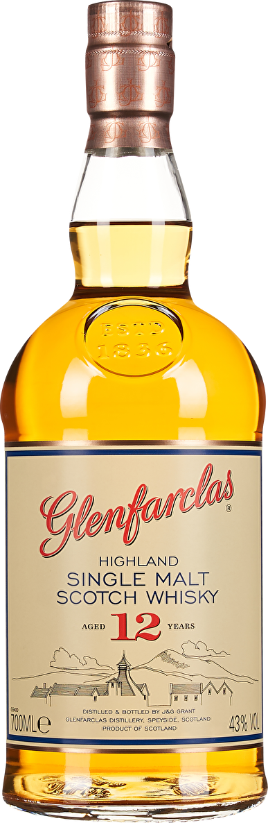 Glenfarclas Scotch Whisky Single Malt 12 YO 0,7 Liter in Tube