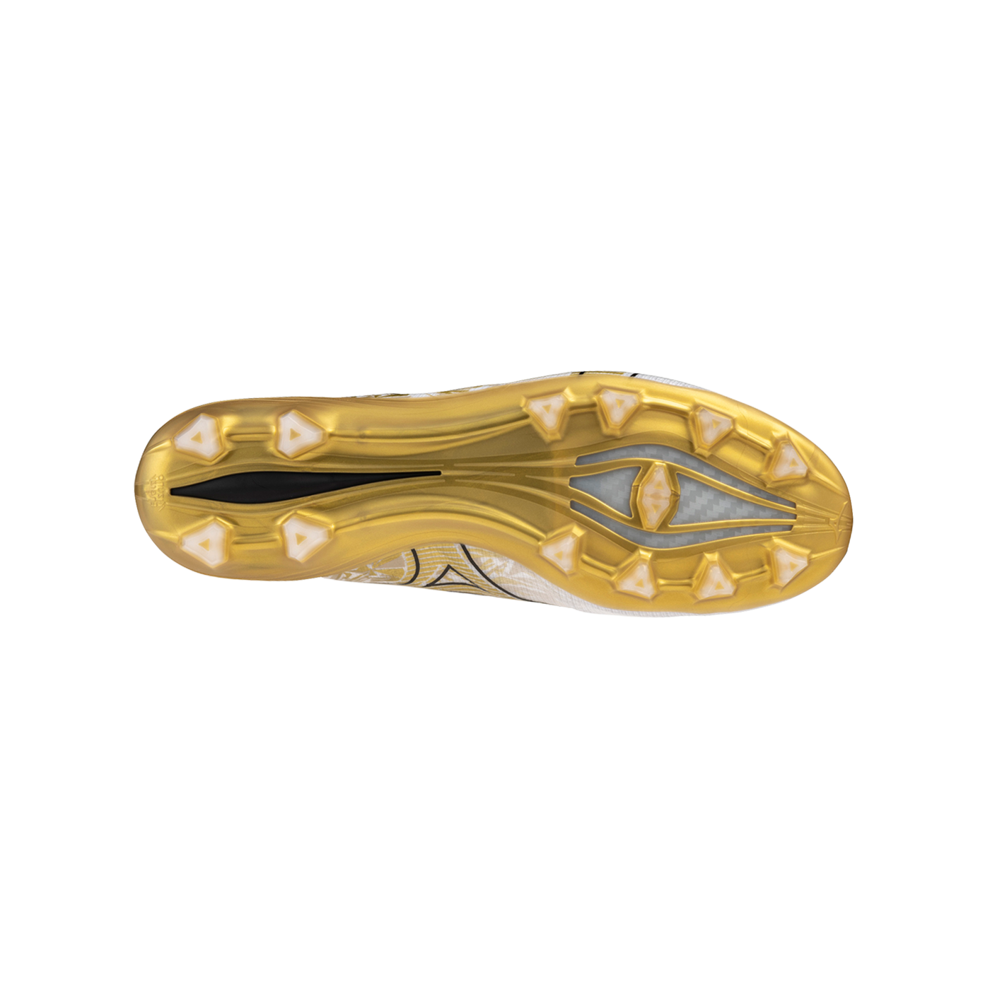 Mizuno Alpha Elite FG Prism Gold Weiss Gold Schwarz F50