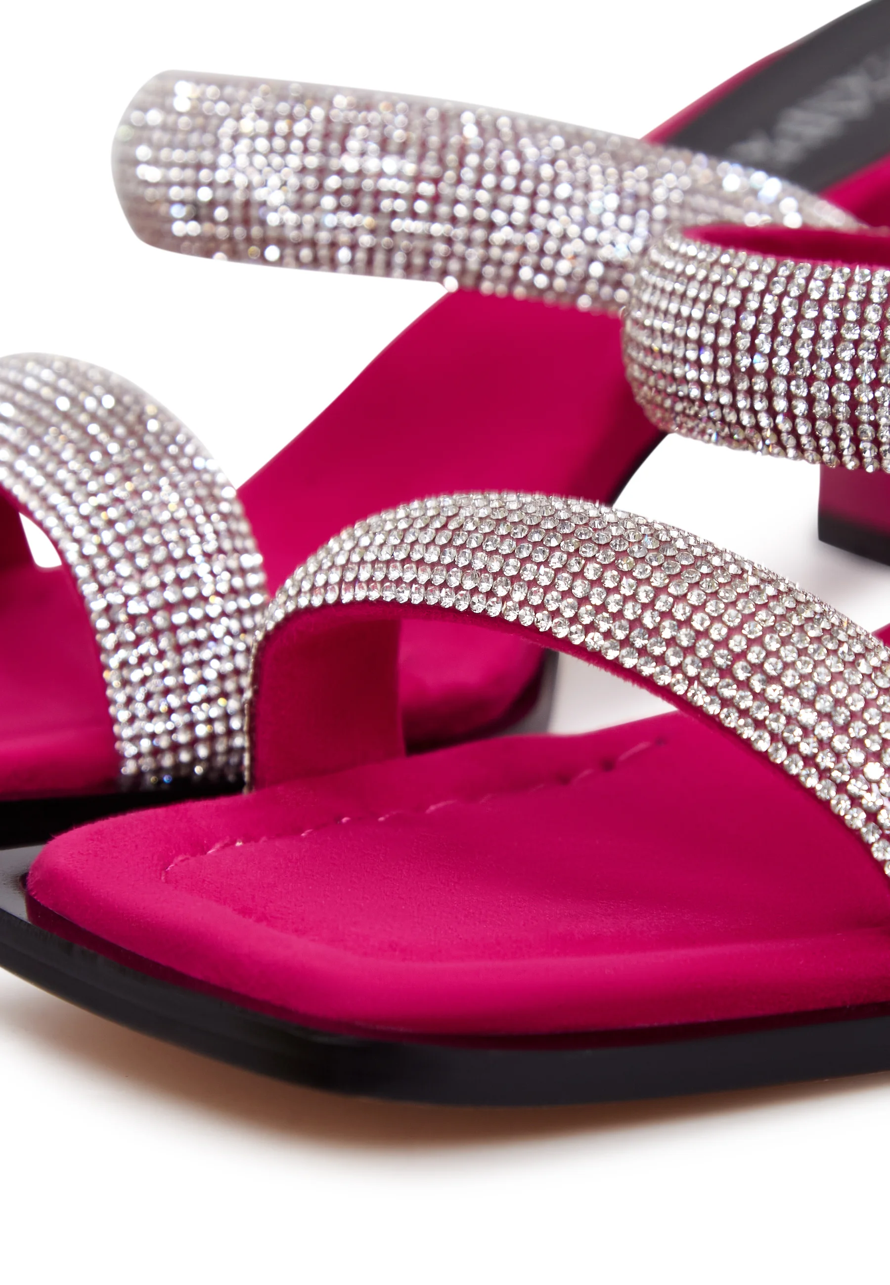 Cesare Gaspari 1663 - Sandalias de tacón alto con joya de Cesare Gaspari Sandalias de tacón alto con joya de ante - Sandalias - Cesare Gaspari - Pantuflas
