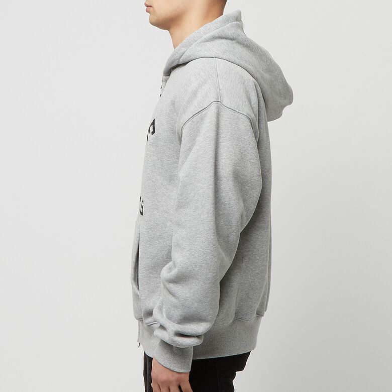 Pleasures x N.E.R.D. Applique Zip Up Hoodie heather grey