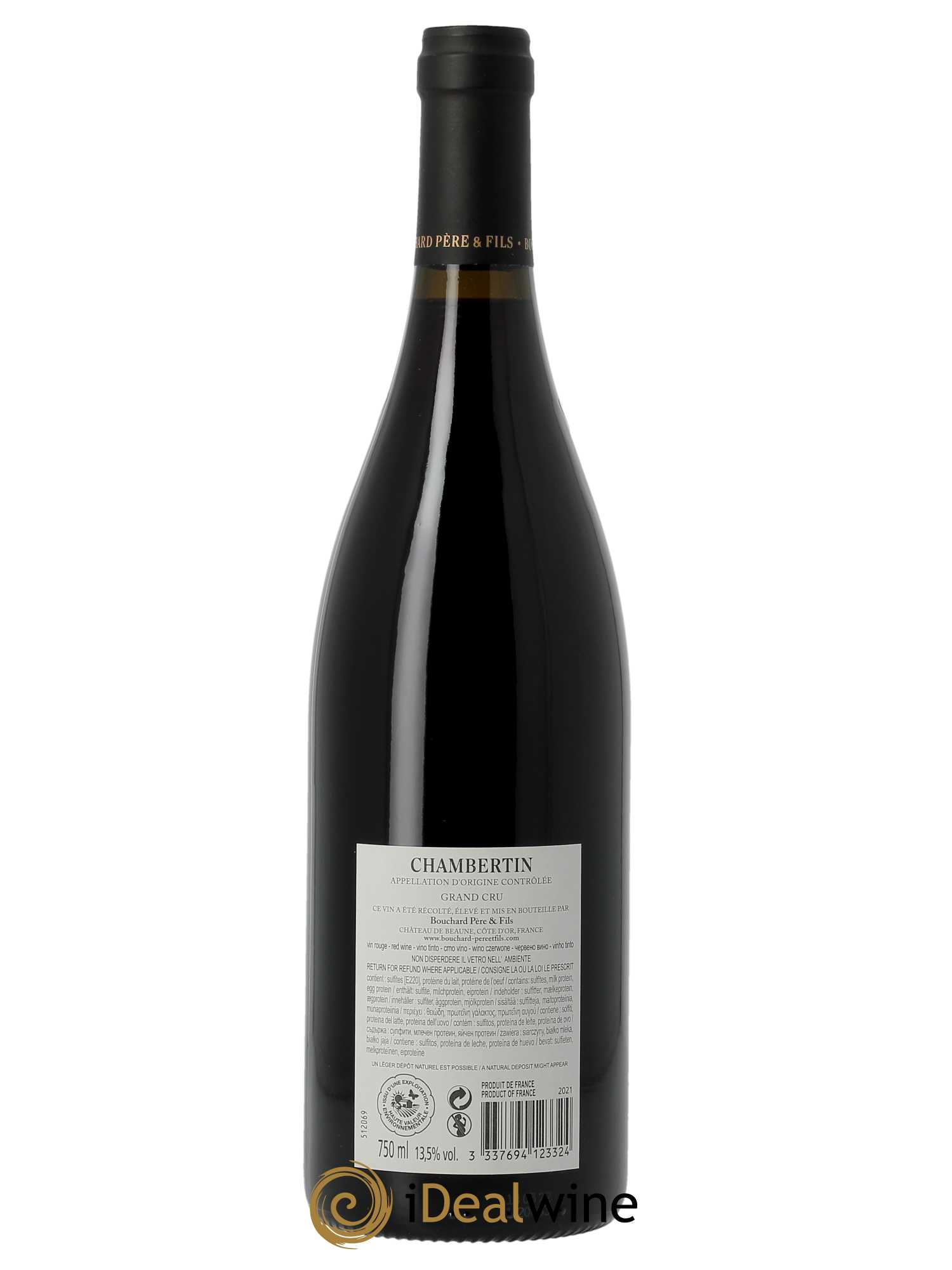 Chambertin Grand Cru Bouchard Père & Fils  2021 - Lot de 1 Bouteille