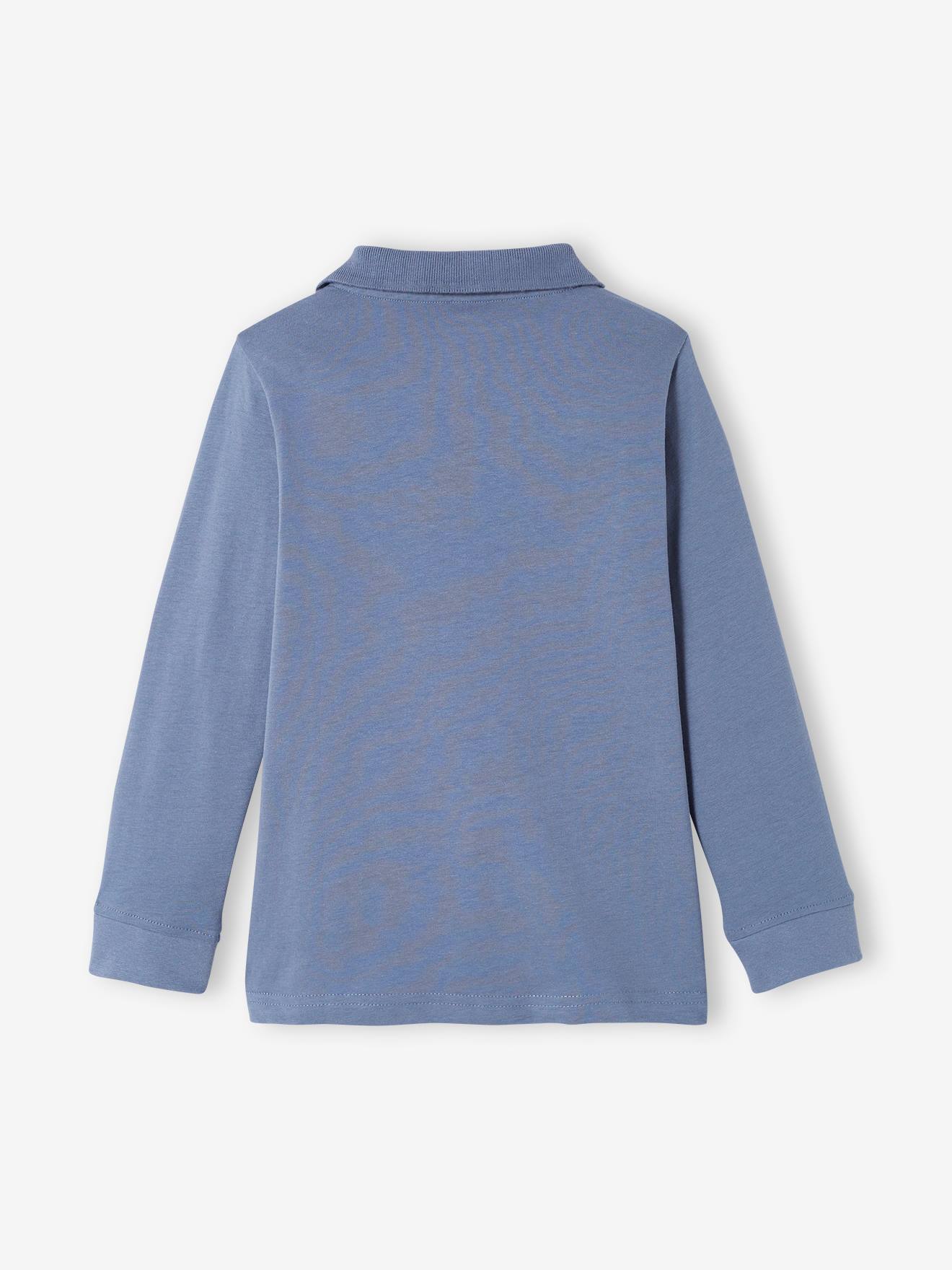 Lot de 2 polos garçon manches longues lot gris