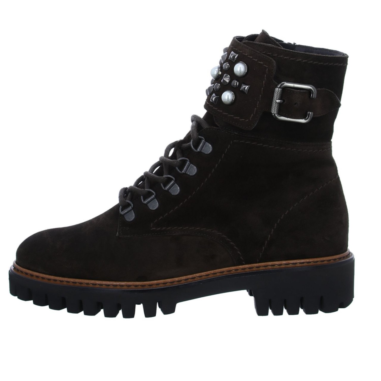 PAUL GREEN Schnür-Stiefeletten braun