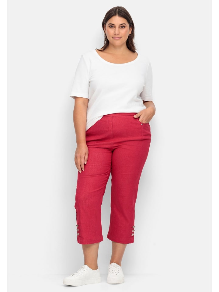 sheego 7/8-Jeans in rot günstig kaufen
