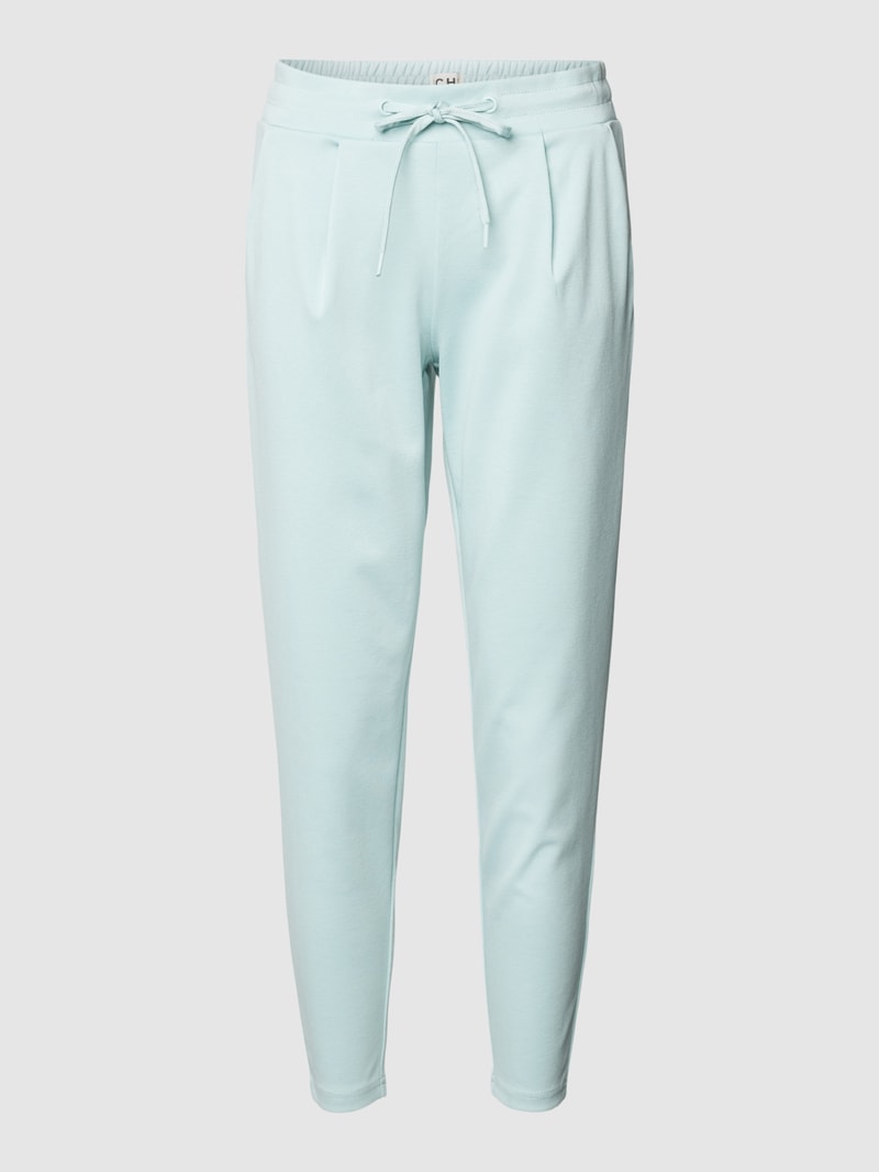 Stoffhose mit Eingrifftaschen in eisblau