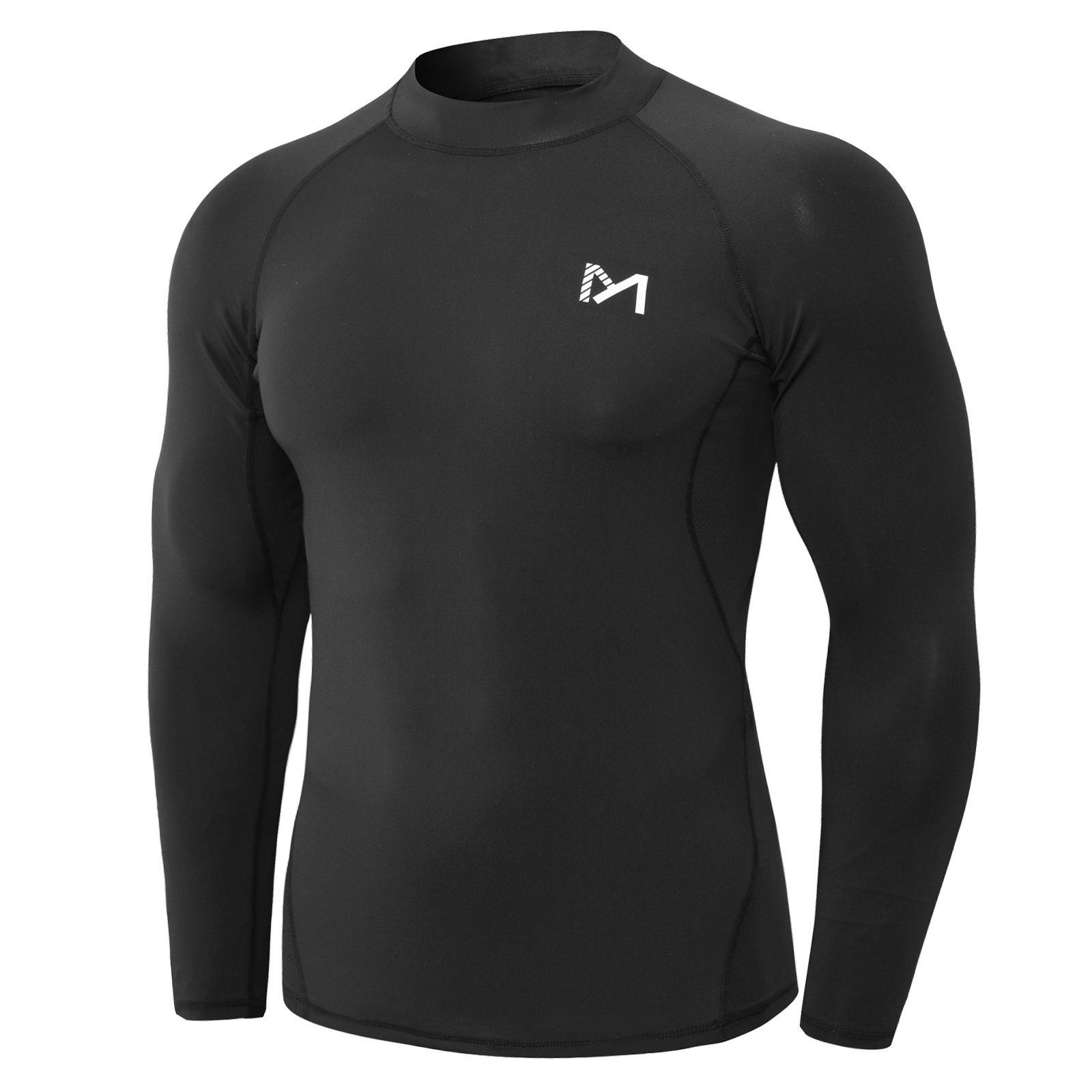 MEETYOO Kompressionsshirt HERREN KOMPRESSION SHIRT FUNKTIONSSHIRT (LANGARM SPORT FITNESSSHIRT, GYM LAUFSHIRT, TRAININGSSHIRT, MUSKELSHIRT) DASISSCHICHT