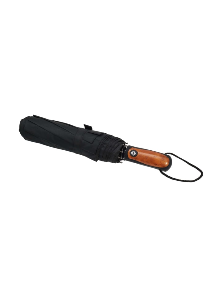 COFI 1453 Luxuriöser Teleskop-Taschenschirm ø123cm Perfekter Schutz mit Stil in Schwarz günstig kaufen 123-131 cm