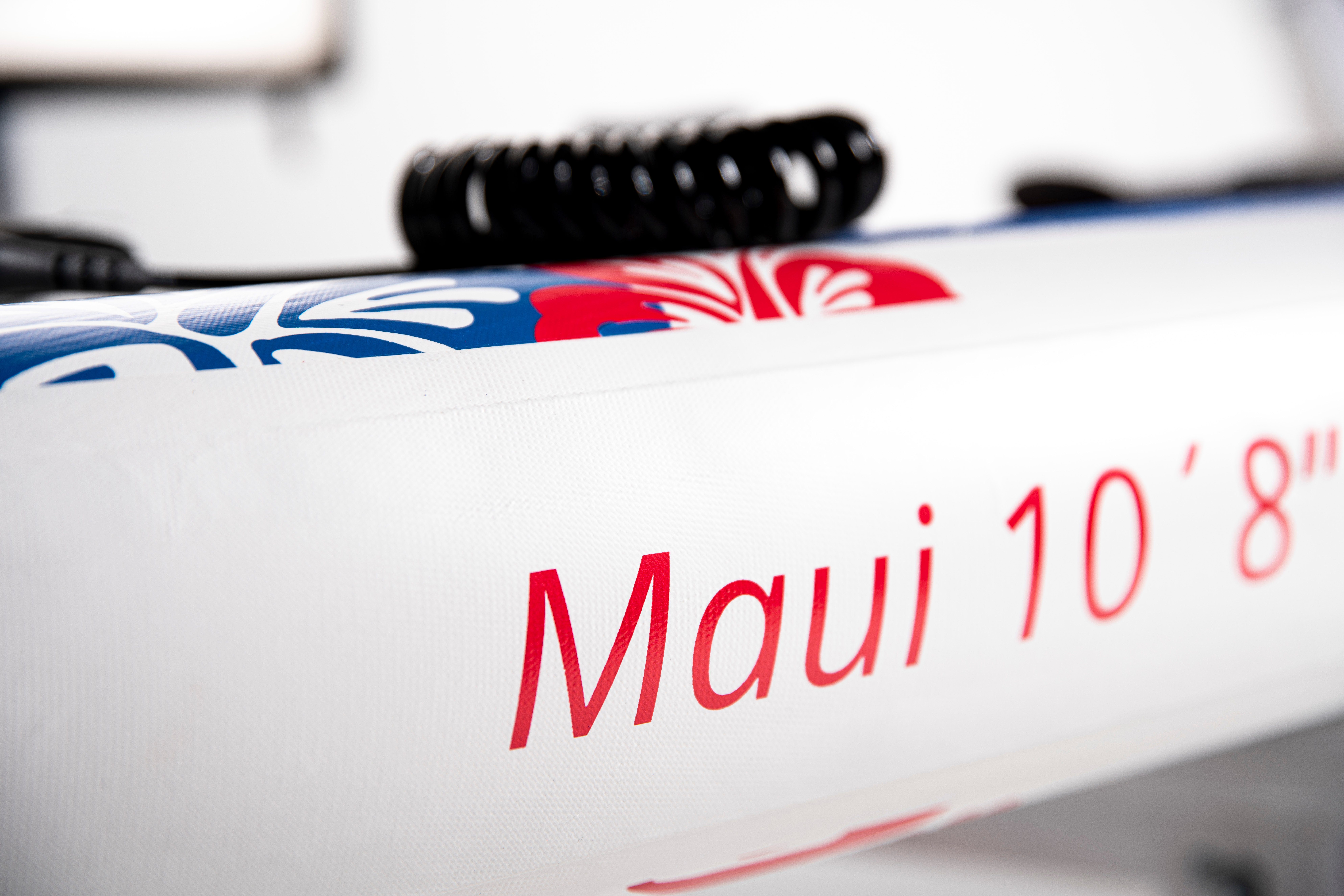 CALA SUP-Board MAUI, allround SUP- Board aufblasbar (inflatable), (Komplett-Set, SUP BOARD inkl. Rucksack-Trolley, Leash zu Sicherung, 3 abnehmbaren Finnen, Double Action Pumpe, Carbon-Paddel (775g), Reparatur Kit und Kamera Halterung), Allrounder fü
