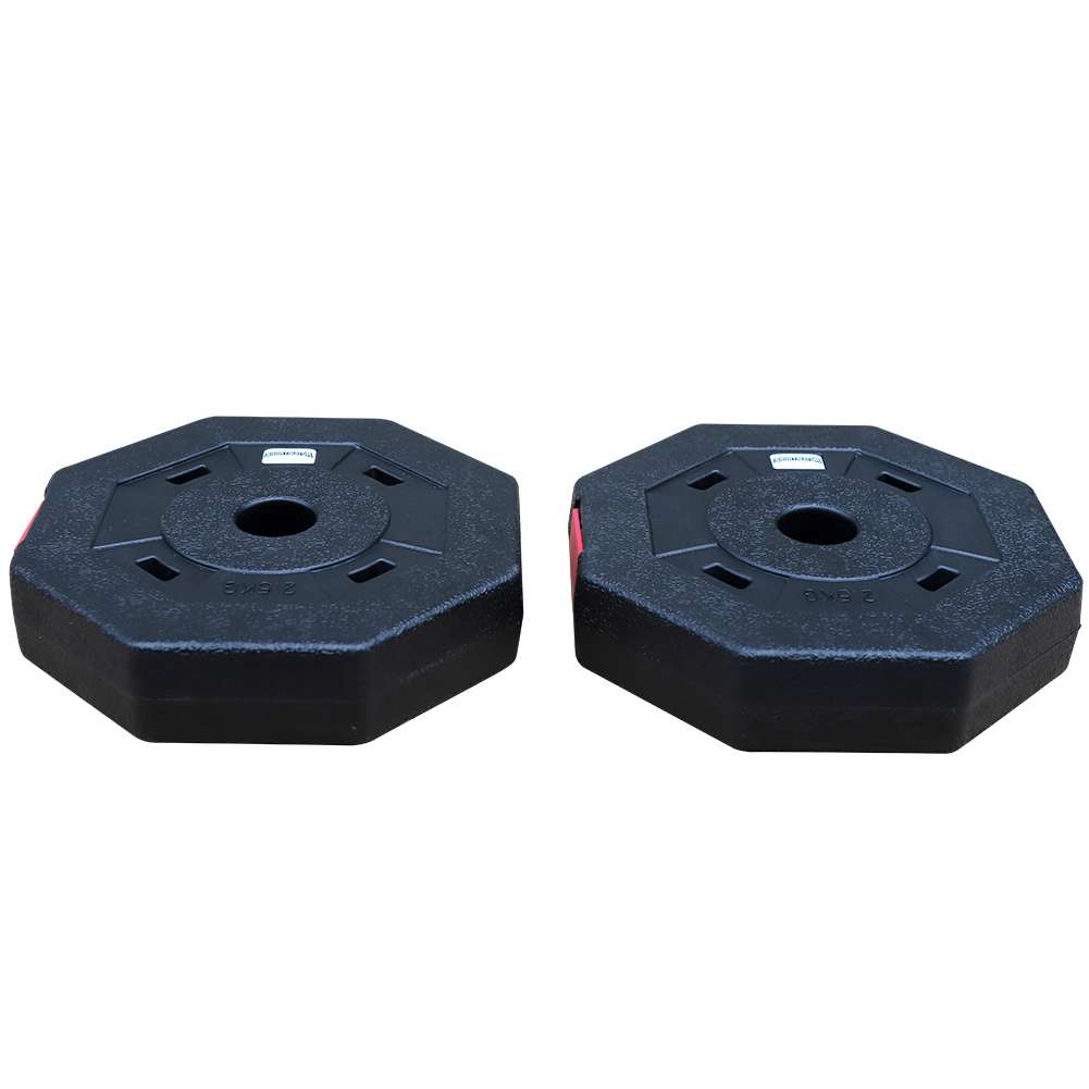 SPORTINATOR 2,5 kg Bumper Plates Fitness Hantelscheiben 2er-Set