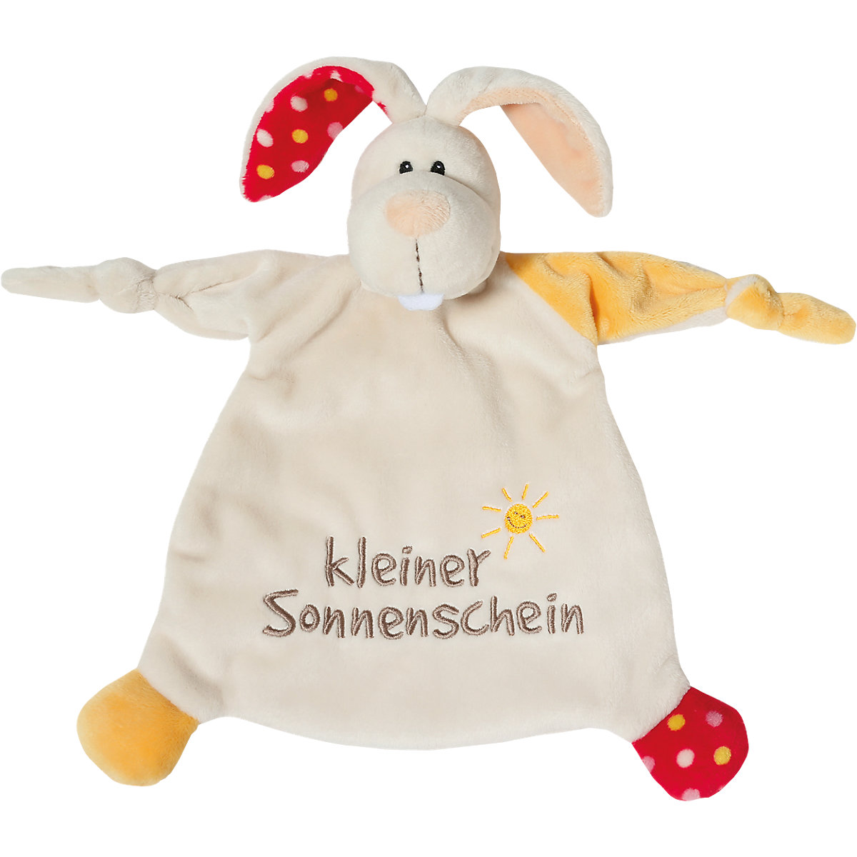 Schmusetuch Hase "kleiner Sonnenschein" 25x25cm für Babys (40043)