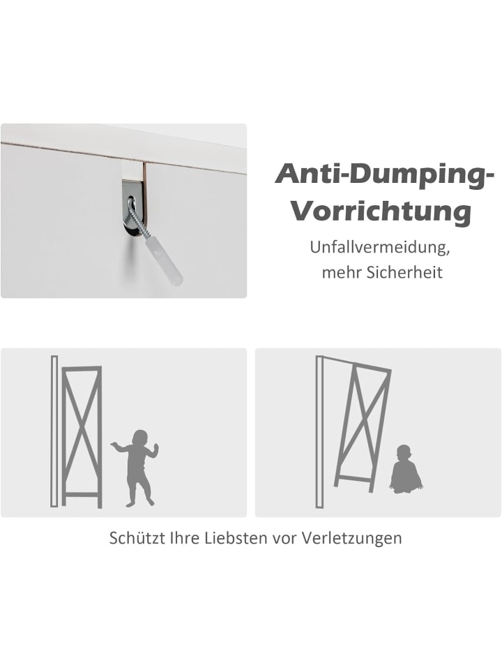 COSTWAY Badezimmerschrank in Weiß günstig kaufen 160 cm