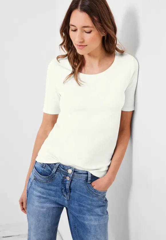 CECIL T-Shirt in Unifarbe