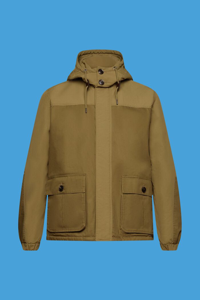 Utility-Jacke mit abnehmbarer Kapuze