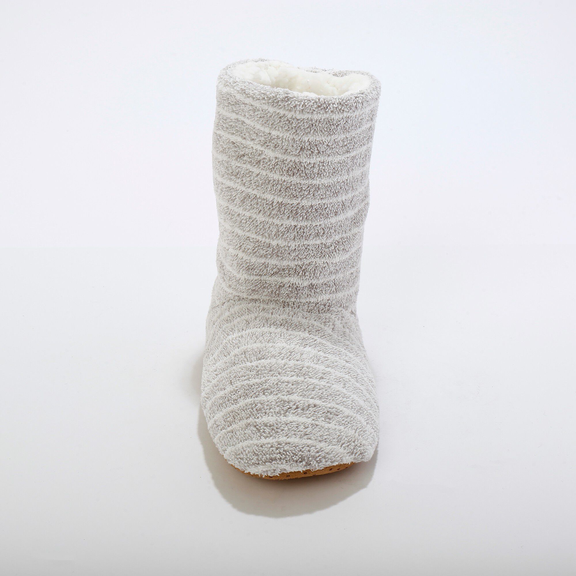 Chaussons bottillons souples fourrés en fausse fourrure