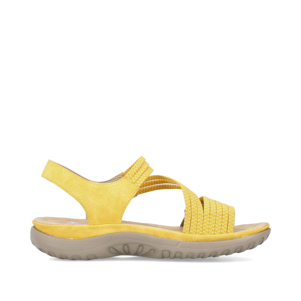 Rieker Damen Riemchensandalen zitronengelb