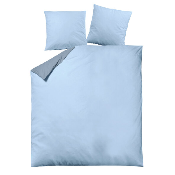 Bettwäsche Luxus Satin, 200 x 220 cm, blau