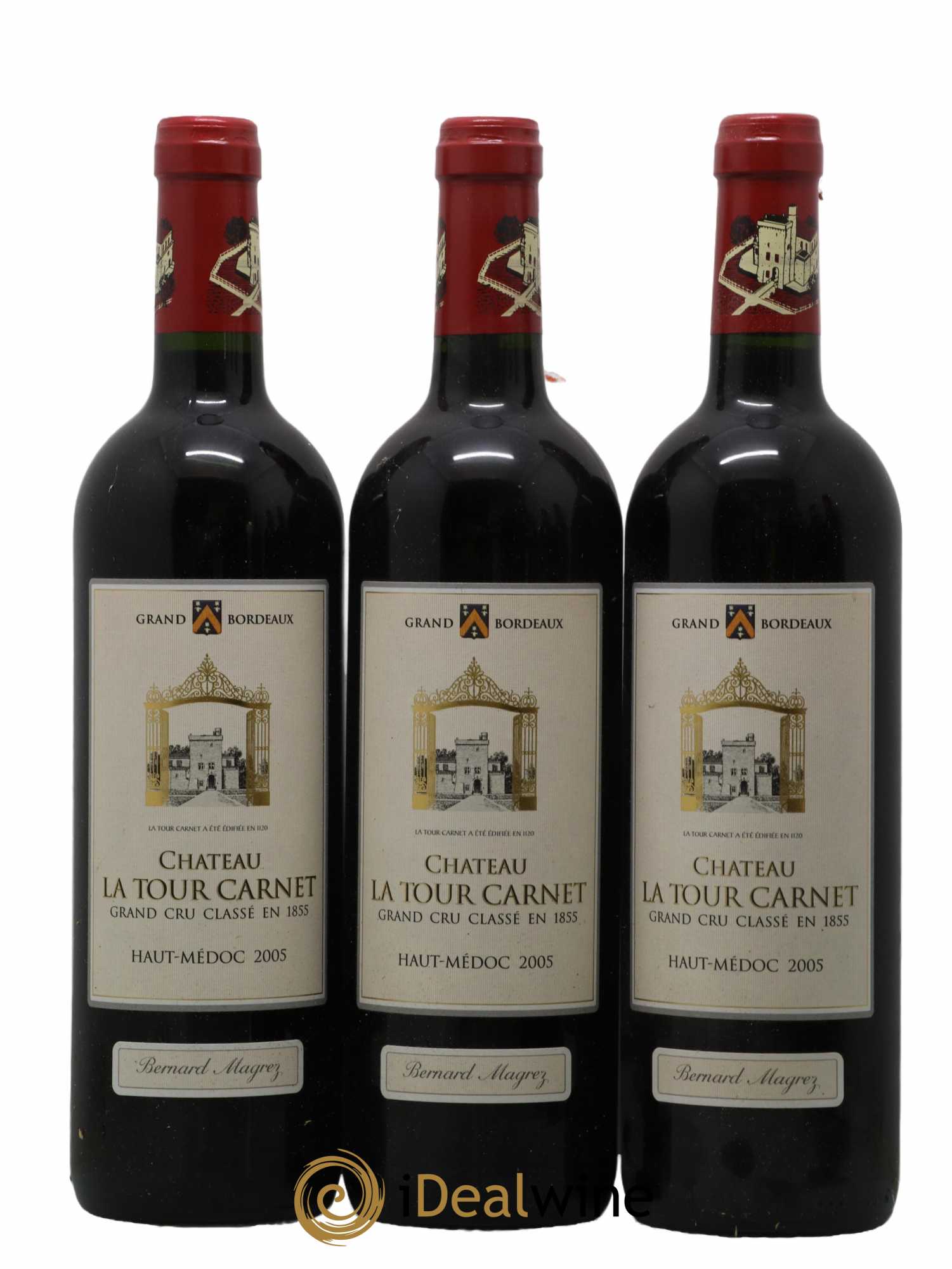 Château La Tour Carnet 4ème Grand Cru Classé  2005 - Lot de 6 Bouteilles