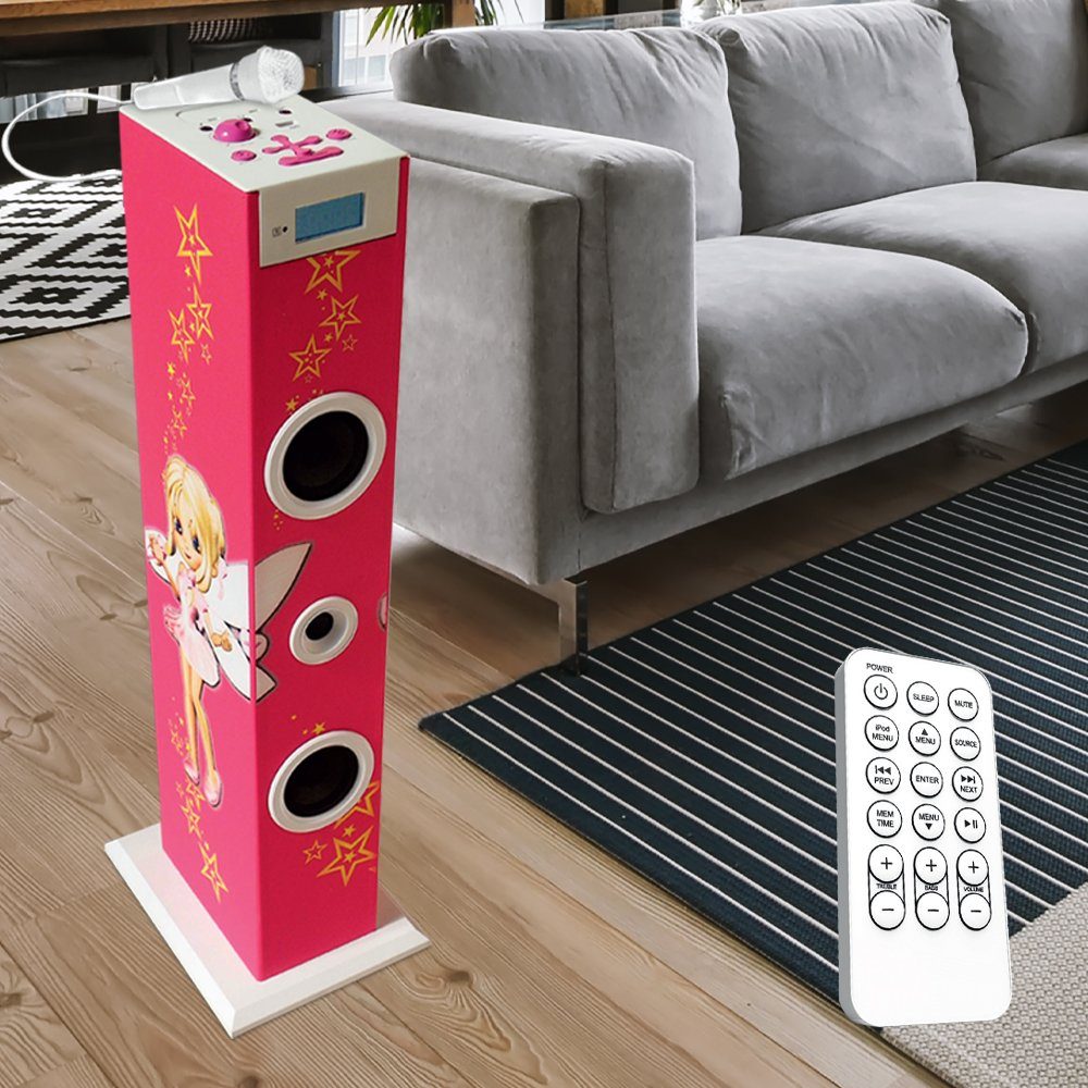 BigBen Stereoanlage (Turmlautsprecher Musikturm Feen Motiv USB Radio Sound Tower)