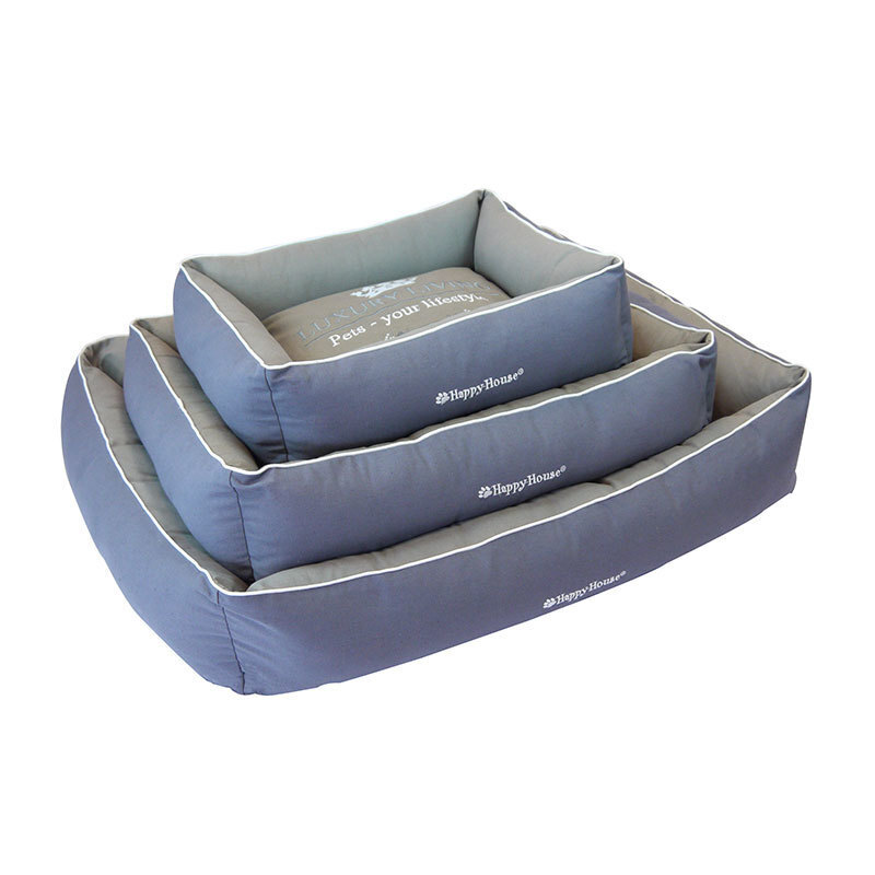 Happy House Hundebetten Happy House Liegeplatz Luxury Living grau L