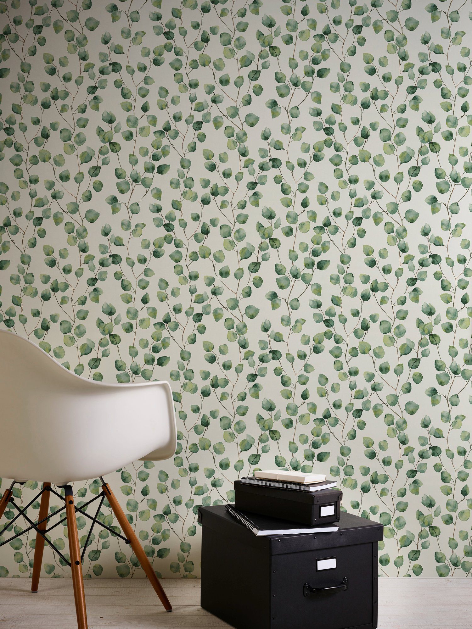 A.S. Création Vliestapete Greenery mit Blätter Motiv, floral, Tapete Blumen
