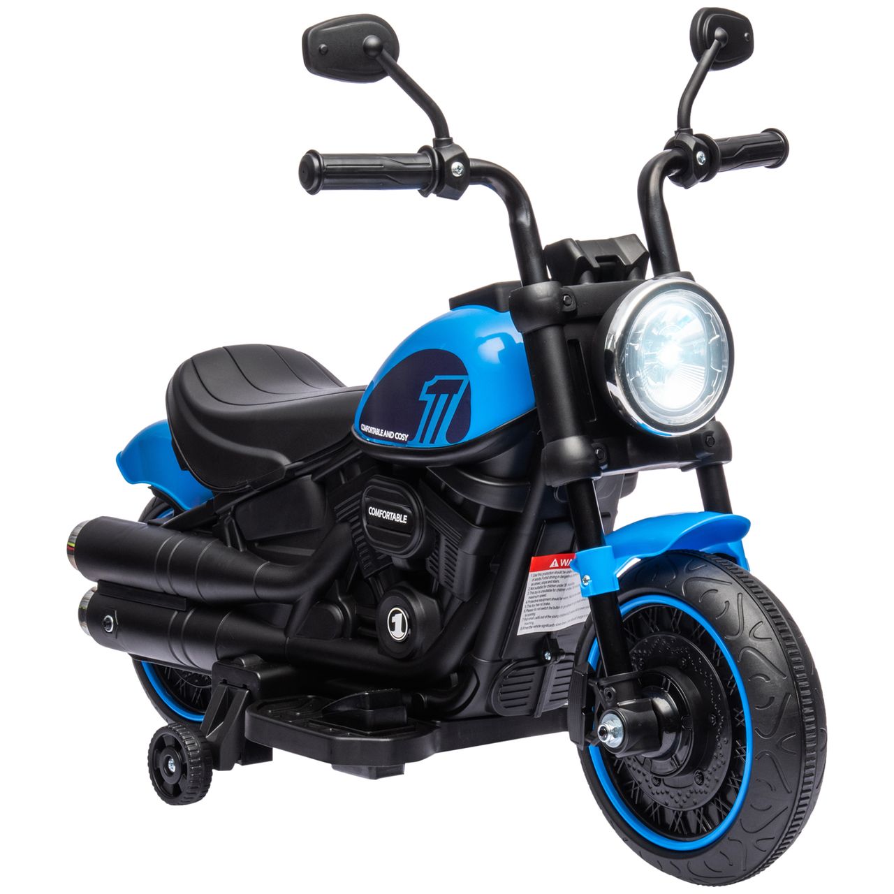 HOMCOM Kindermotorrad Elektro-Motorrad Elektrofahrzeug für 1,5-3 Jahre Kinder