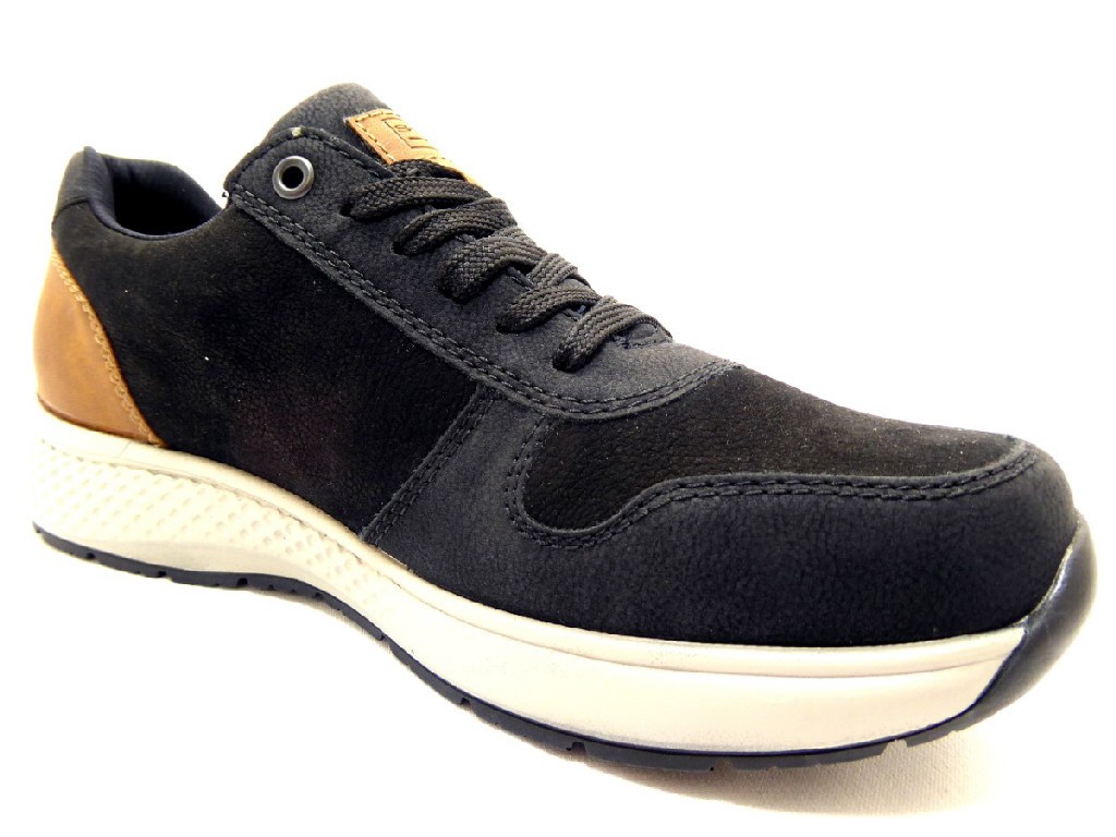 RIEKER Freizeit Schnürer schwarz HWK Herren Halbschuhe
