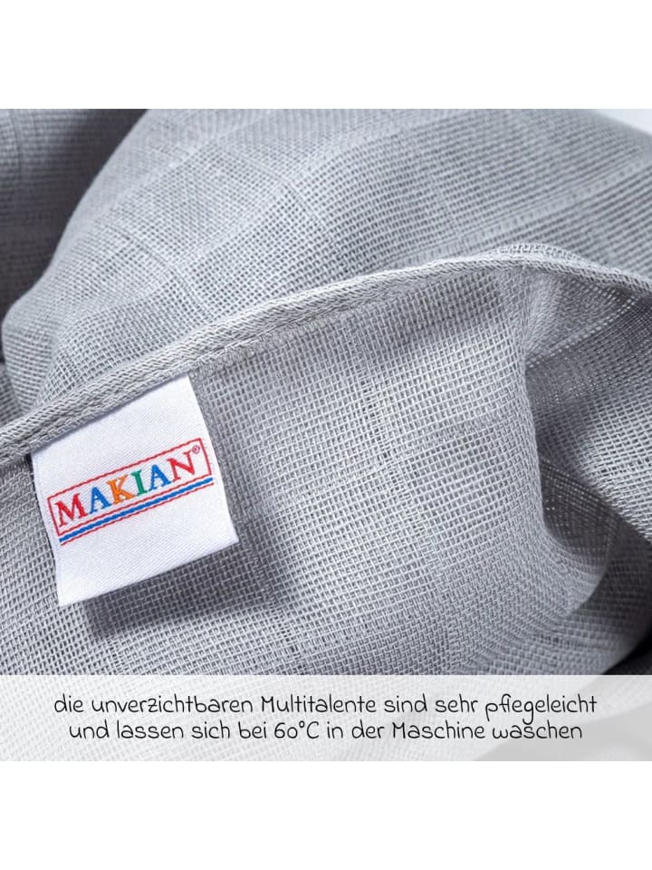 Makian Mullwindel / Mulltuch 8er Pack 80 x 80 cm - Patina in gruen,grau günstig kaufen onesize