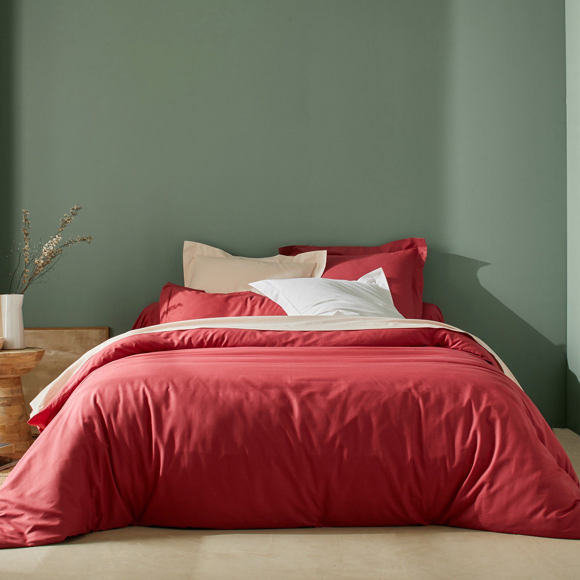 Linge de lit uni coton