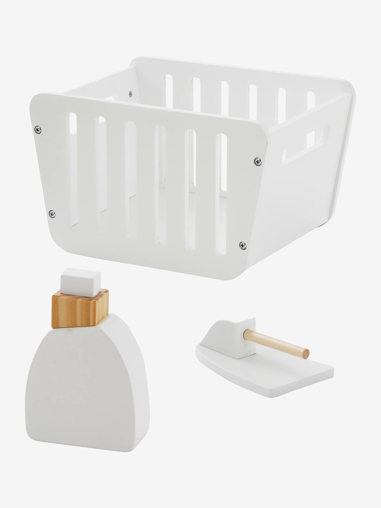 Machine à laver et à repasser en bois FSC® blanc