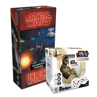May the 4th-Bundle - Unlock! Star Wars: Eine unerwartete Verzögerung + Dobble Star Wars – The Mandalorian (DE)