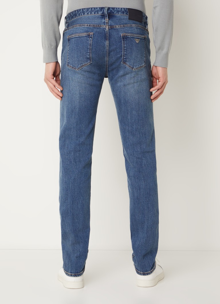Jeansy Emporio Armani slim-fit, średnie pranie