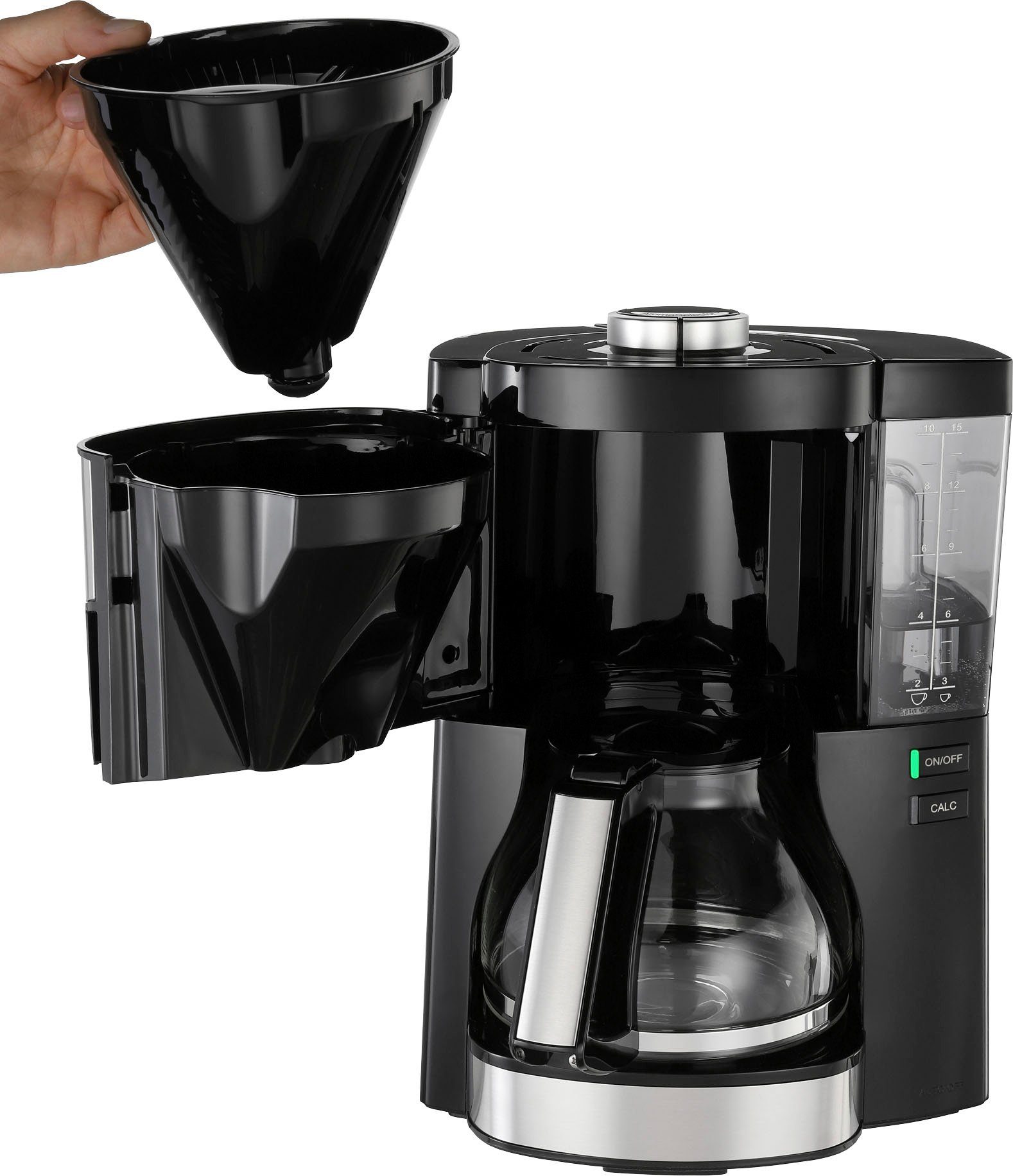 Melitta Filterkaffeemaschine Look® Perfection 1025-06, 1,25l Kaffeekanne, Papierfilter 1x4